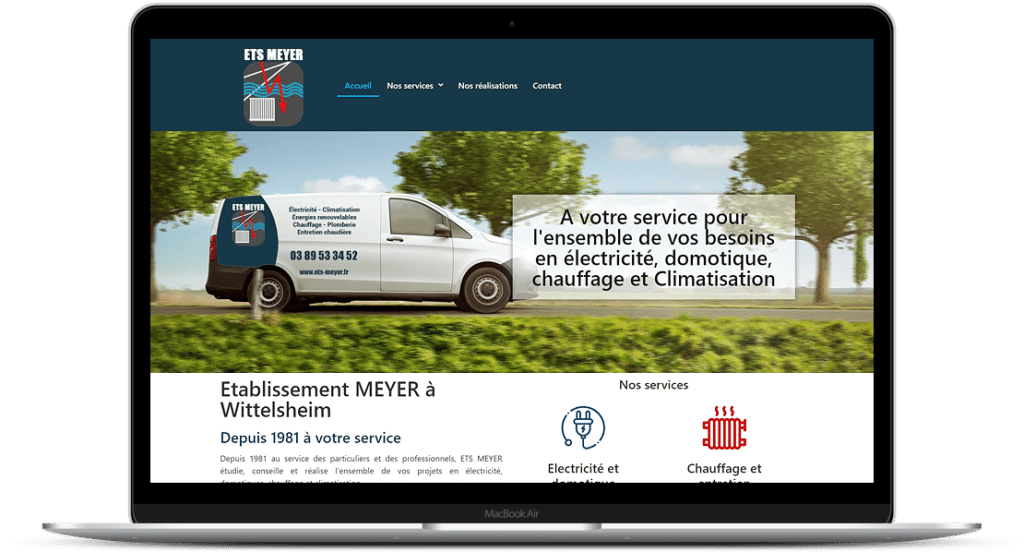 création site internet vitrine ets meyer wittelsheim - FEMIK