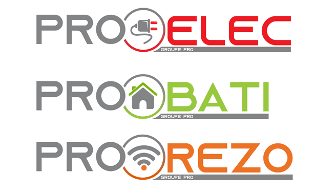 Création de 3 logos pour le groupe PRO à Illzach